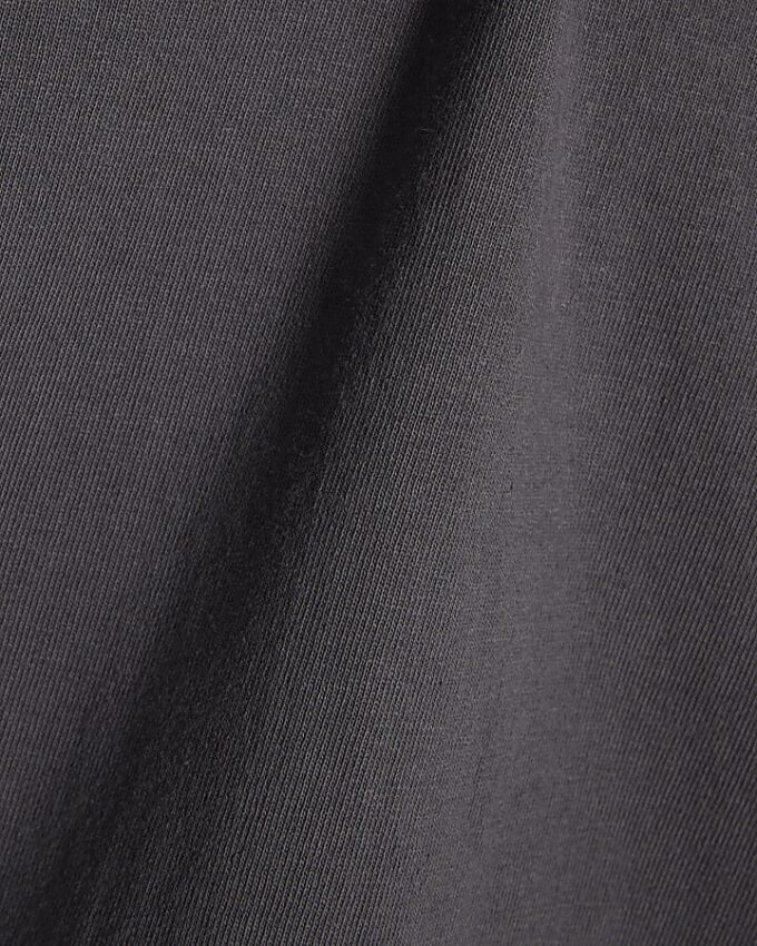 Svart oversized-passformad tvättad T-shirt