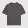 Svart oversized-passformad tvättad T-shirt