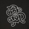 Svart oversized RI Back Crest T-shirt