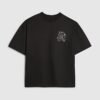 Svart oversized RI Back Crest T-shirt