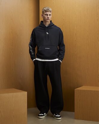 Svart oversized RXR Dept-hoodie