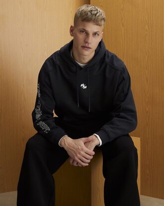 Svart oversized RXR Dept-hoodie