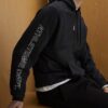 Svart oversized RXR Dept-hoodie