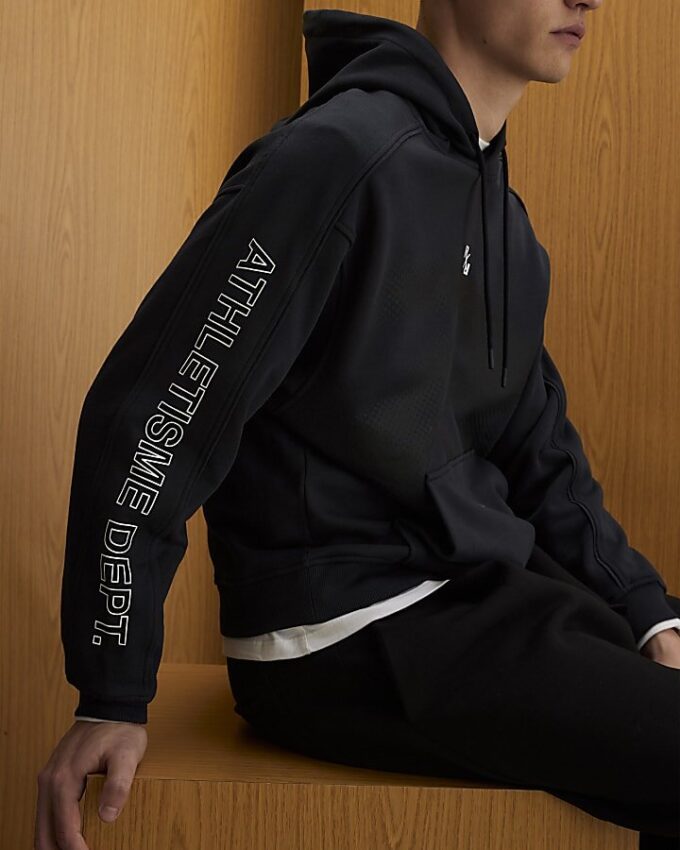 Svart oversized RXR Dept-hoodie