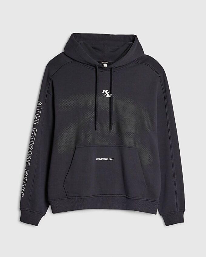 Svart oversized RXR Dept-hoodie