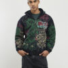 Svart oversized Serenity Dragon-hoodie