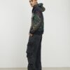 Svart oversized Serenity Dragon-hoodie