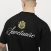 Svart oversized T-shirt med USA-vapen