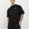 Svart oversized T-shirt med USA-vapen