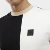 Svart Premium Slim Fit Blocked T-shirt