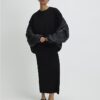Svart premium-T-shirt i oversize-modell