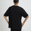 Svart premium-T-shirt i oversize-modell