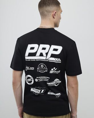 Svart PRP-badge-T-shirt med normal passform