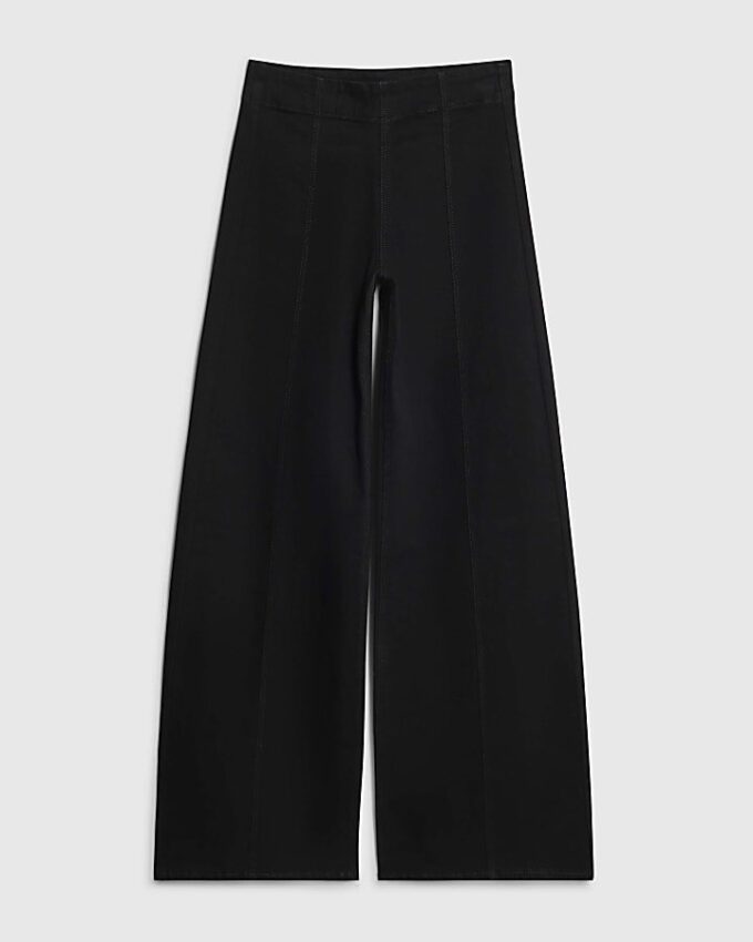 Svart Pull-On Sculpt Palazzo Jeans Svart Pull-On Sculpt Palazzo Jeans