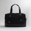 Svart quiltad Holdall-väska med hjärtmönster