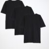 Svart Regular Fit kortärmad T-shirt 3-pack