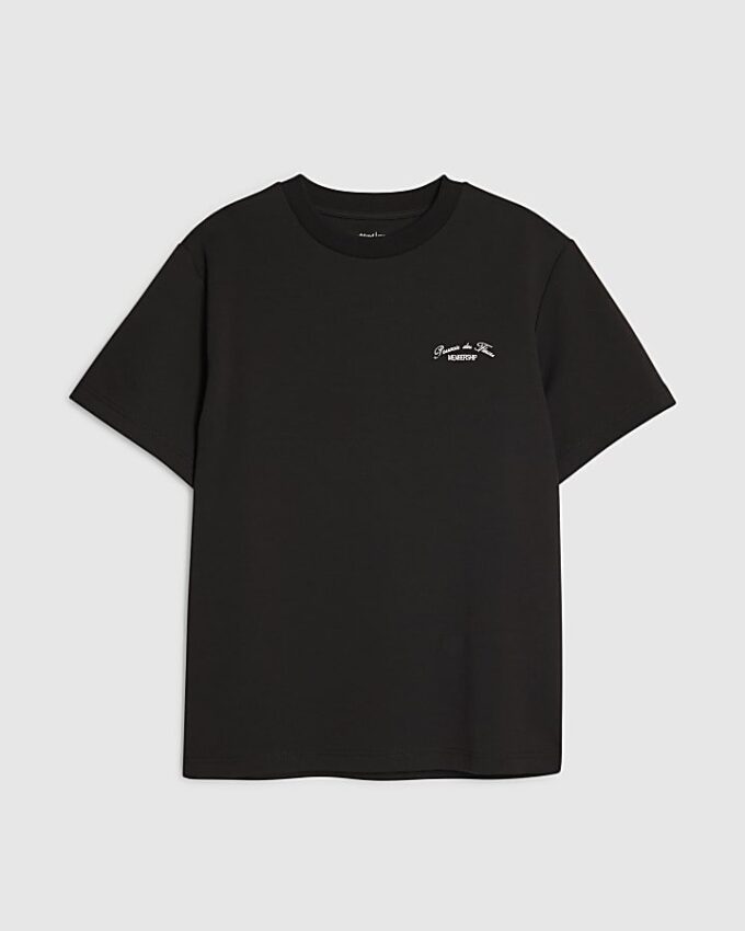 Svart Regular Fit Membership Floral T-shirt