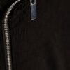 Svart regular fit-tröja i corduroy med trattkrage
