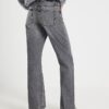 Svart Relaxed Straight Jeans