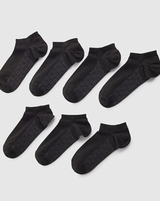 Svart RI Monogram 7-pack strumpor