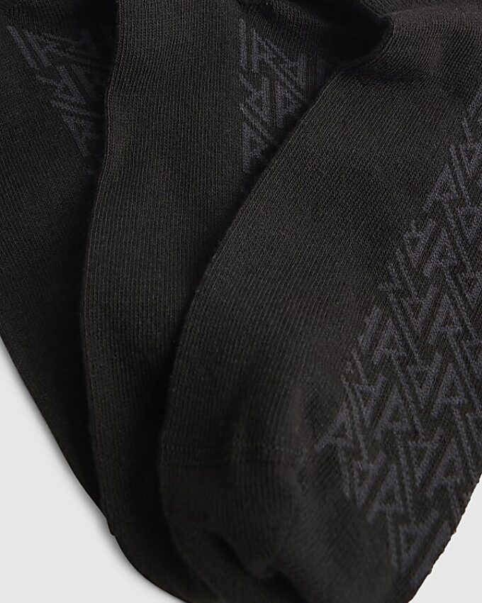 Svart RI Monogram 7-pack strumpor
