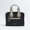 Svart RI Monogram Grab Handle Tote Bag