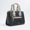 Svart RI Monogram Grab Handle Tote Bag