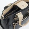 Svart RI Monogram Grab Handle Tote Bag