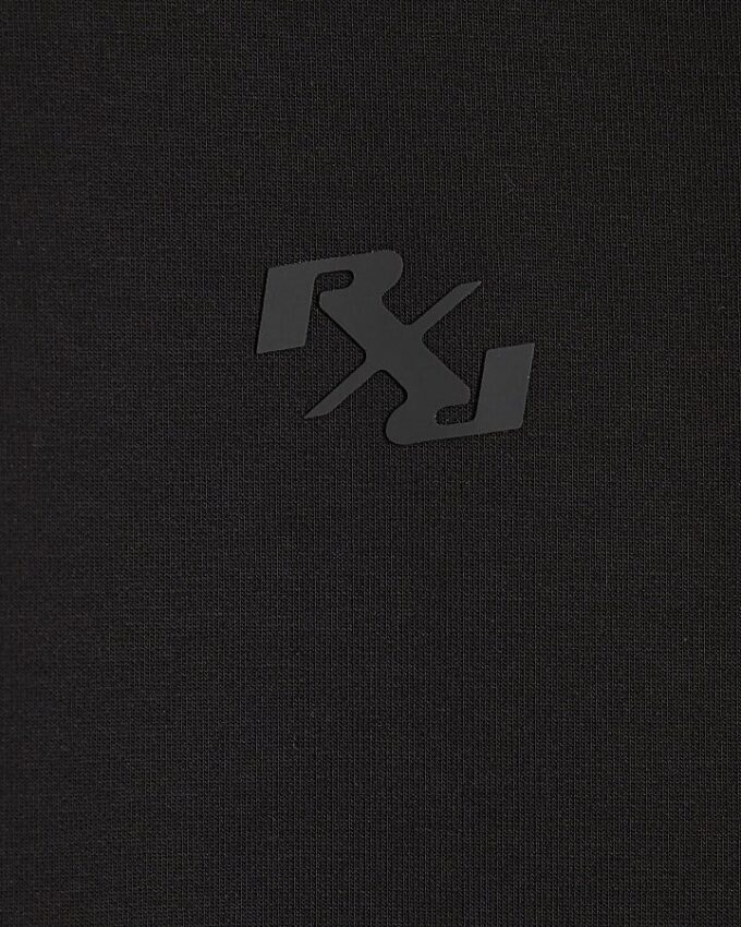 Svart RXR-tröja med dragkedja och trattformad halsringning Svart RXR-tröja med dragkedja och trattformad halsringning