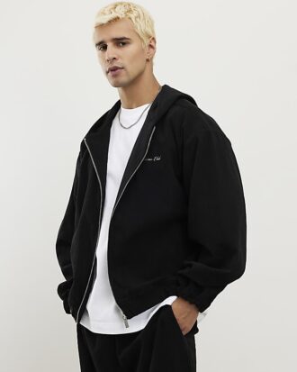 svart sanctuaire hoodie i corduroy med dragkedja 1 330x413 - Svart Sanctuaire-hoodie i corduroy med dragkedja
