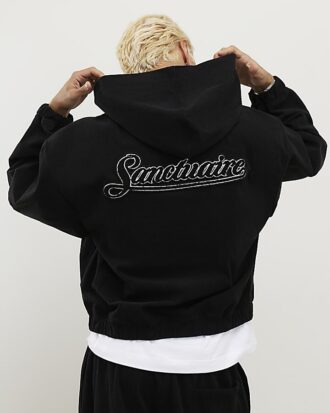 svart sanctuaire hoodie i corduroy med dragkedja 2 330x413 - Svart Sanctuaire-hoodie i corduroy med dragkedja