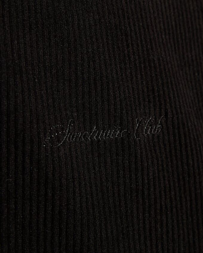 Svart Sanctuaire-T-shirt i regular fit med corduroy