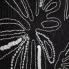 Svart sarong med broderad palm