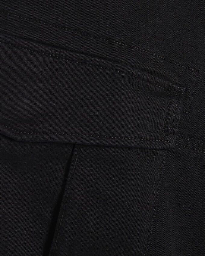 Svart Skinny Fit-cargobyxor
