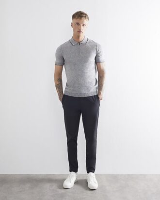 Svart Skinny Fit Chino-byxor