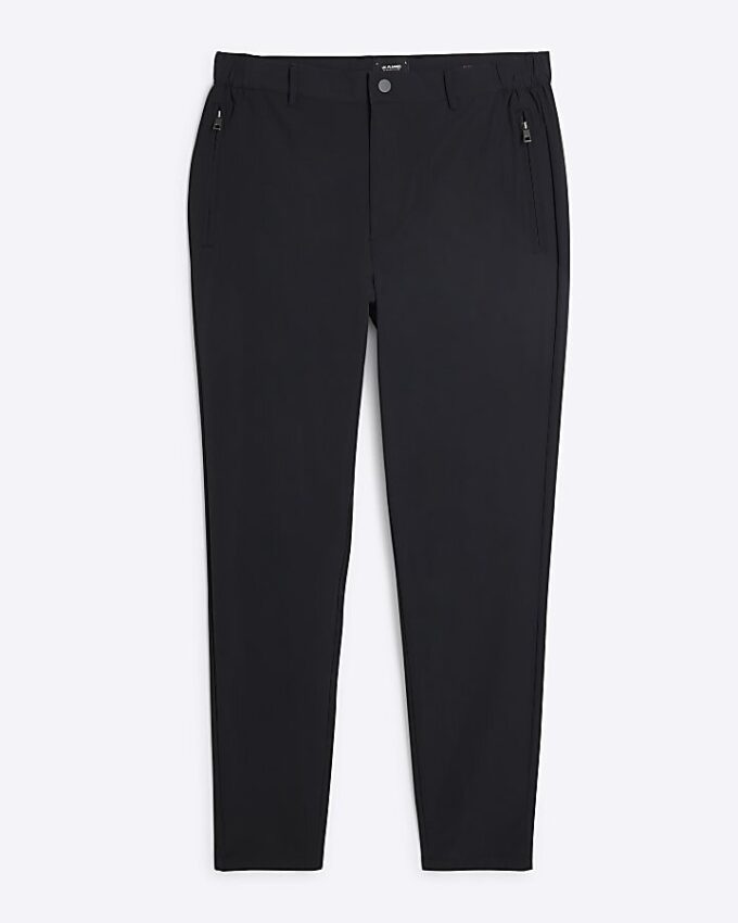 Svart Skinny Fit Chino-byxor