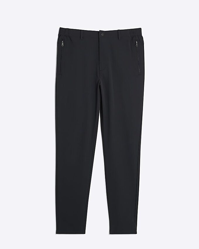 Svart Skinny Fit Chino-byxor