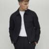 Svart Skinny Fit Harrington-jacka