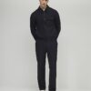 Svart Skinny Fit Harrington-jacka
