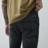 Svart skinny fit-jeans i tvättad stil
