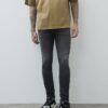 Svart skinny fit-jeans i tvättad stil