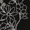 Svart skjorta med normal passform och blommig brodyr