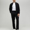 Svart slim fit-bomberjacka Svart slim fit-bomberjacka