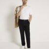 Svart slim fit-chino