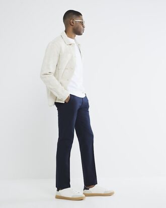 Svart slim fit-chino