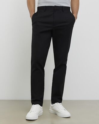 Svart slim fit-chino