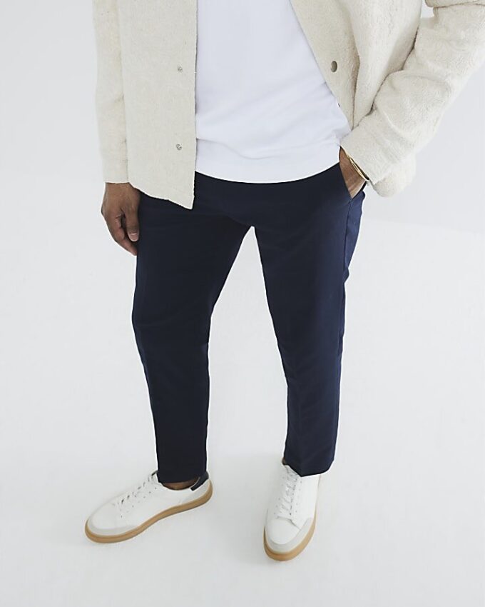 Svart slim fit-chino