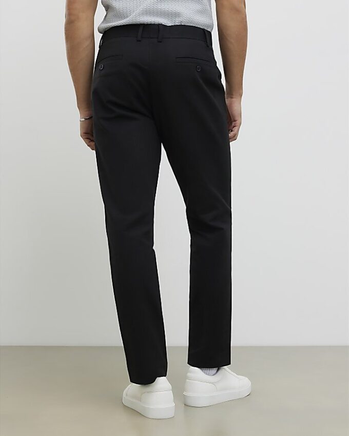 Svart slim fit-chino