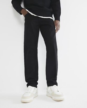 Svart slim fit-jeans