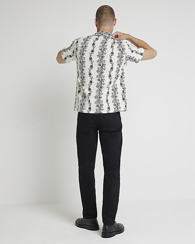 Svart slim fit-jeans Svart slim fit-jeans